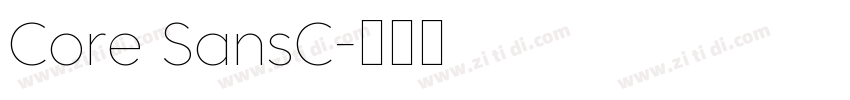 Core SansC字体转换